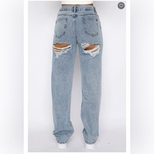 White Fox Boutique High Rise Light Blue Jeans